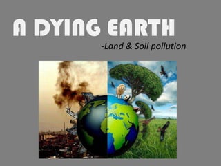 A DYING EARTH
-Land & Soil pollution

 