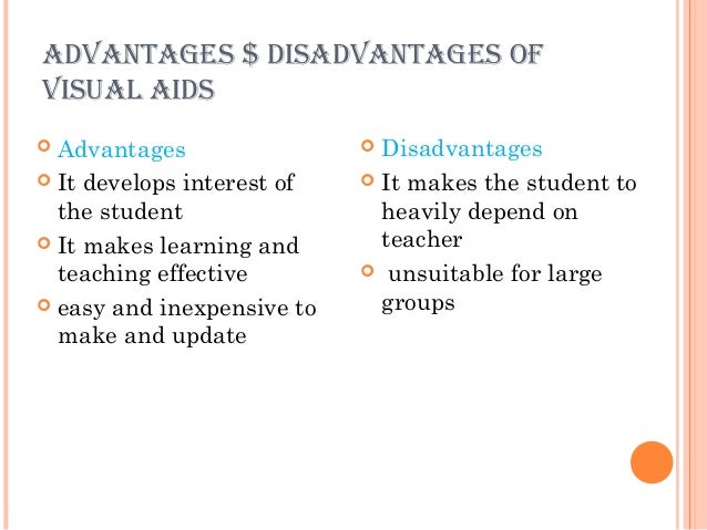advantage of visual aids To explore the use and benefits of visual aids, in the students learning process in dera ghazi khan objectives of the research following are the main objectives of this research:. advantage of visual aids To explore the use and benefits of visual aids, in the students learning process in dera ghazi khan objectives of the research following are the main objectives of this research:.