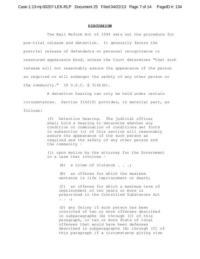 Kobayashi detention order