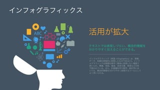 եեå
ƥȤǤϱFŤ餤
֤䤹뤳ȤǤ롣
ä
եեåӢZ: infographicsϡ
ǩ`֪RҕҙĤ˱FΤǤ[1]
եå礯g˱F
ä졢R؇gĕʤɤ
ʹƤ롣ޤӋCѧѧyӋѧˤ
Ƥ⡢֤䤹Fĩ`Ȥ
褯ä롣
 