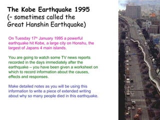 Kobe Earthquake Case Study V2 0910 | PPT