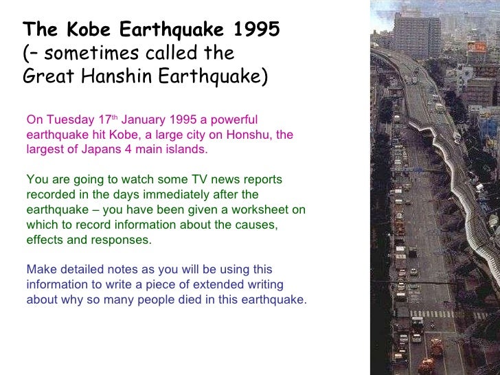 case study kobe earthquake