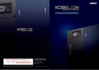 KOBELCO COMPRESSORS VIETNAM CO., LTD
Tel: 091 176 5665 Email: lam2.hcm@kobelco.com/
kobelcoaircompressor.com
 