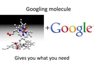 Googling molecule
Gives you what you need
＋
 