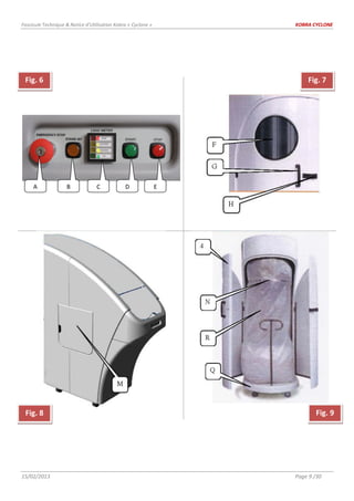 Fascicule Technique & Notice d’Utilisation Kobra « Cyclone » KOBRA CYCLONE
15/02/2013 Page 9 /30
Fig. 6 Fig. 7
Fig. 8 Fig. 9
A B C D E
a
b
c
d
 