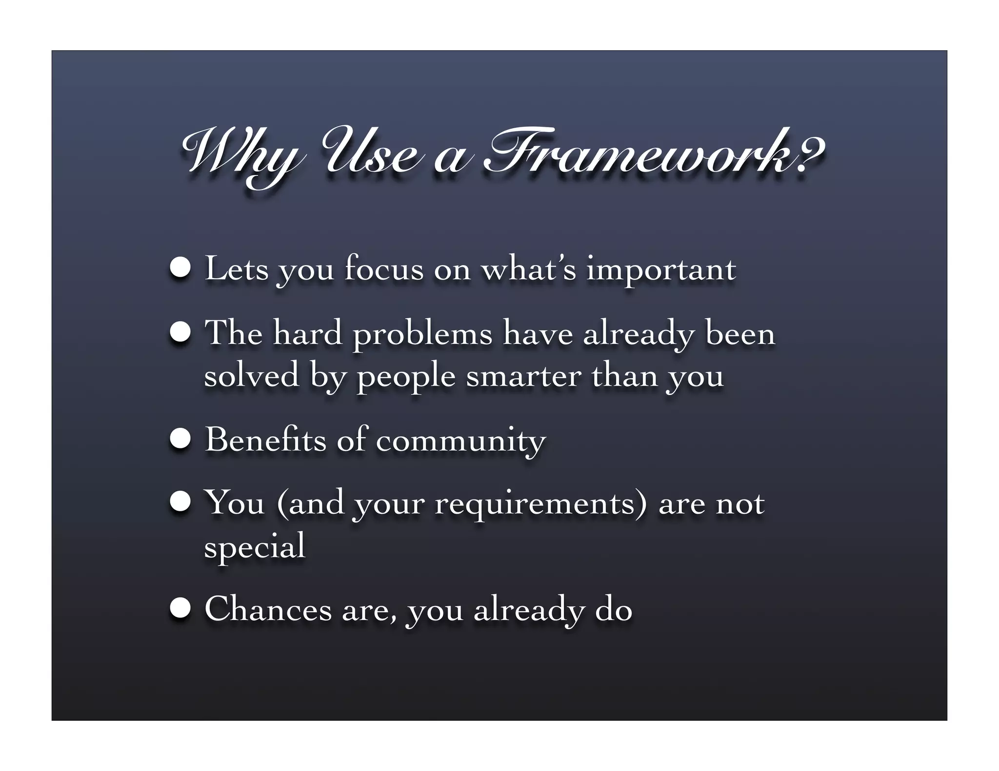 Streamlining Your Applications with Web Frameworks