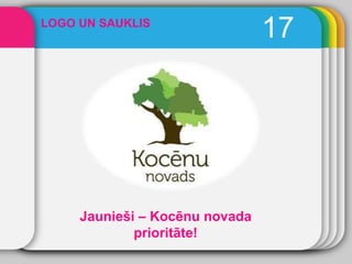 17 LOGO UN SAUKLIS  Jaunieši – Kocēnu novada prioritāte! 