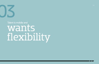 03

Talent is mobile and

wants
flexibility

/12

 