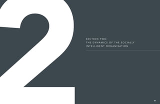 Se c t i o n t wo :
T h e D y n am i c s o f t h e So c i a l ly
I n t e l l i g e n t O r g a n i s at i o n
26
 