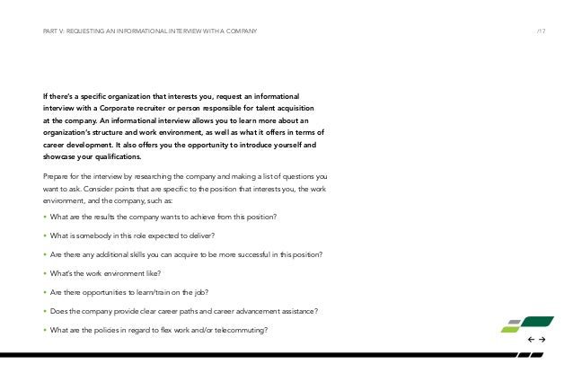 how to prepare for an informational interview
