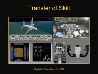 Transfer of Skill
FAA Safety Forum Sun ‘n Fun 2012
 