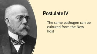 The same pathogen can be
cultured from the New
host
Postulate IV
 