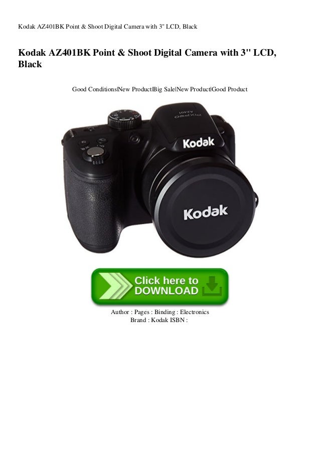 Kodak AZ401BK Point & Shoot Digital Camera with 3 LCD Black