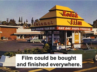 Film could be bought
and finished everywhere.
 