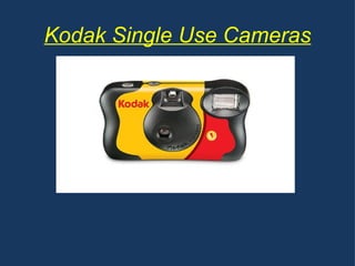 Kodak Single Use Cameras 