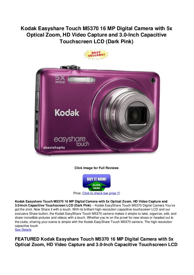 Kodak easyshare touch_m5370_16_mp_digital_camera_with_5x_optical_zoom…