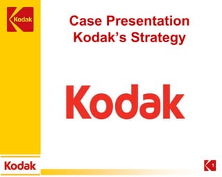 Case Presentation
Kodak’s Strategy




                    1
 