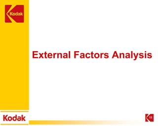 External Factors Analysis




                        11
 