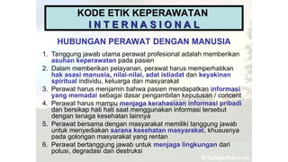 MATERI KODE ETIK KEPERAWATAN INDONESIA PPT | PPT