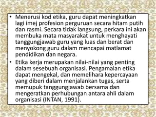 Kod etika profesion keguruan