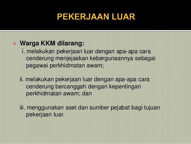 Kod etika & tata kelakuan pegawai kementerian kesihatan