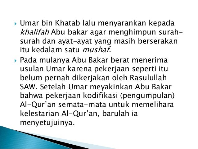 Kodifikasi al qur'an