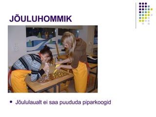 JÕULUHOMMIK Jõululaualt ei saa puududa piparkoogid 