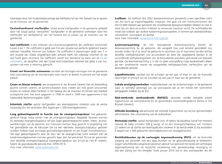 43WOORDENLIJST
Zoom op de gemeenten 2016  KOEKELBERG
(verkregen door het incidentiepercentage per leeftijdsschijf van het Gewest toe te passen
op de inwoners van de gemeente).
Gestandaardiseerd sterftecijfer: totaal aantal sterfgevallen in de gemeente gedeeld
door het totaal aantal “verwachte” sterfgevallen in de gemeente (verkregen door het
sterftecijfer per leeftijdsschijf van het Gewest toe te passen op de inwoners van de
gemeente).
Gini-coëfficiënt: is een indicator van inkomensongelijkheid. De coëfficiënt schommelt
tussen 0 en 1. De coëfficiënt is gelijk aan 0 in een situatie van perfecte gelijkheid waarin
iedereen hetzelfde inkomen zou hebben. De coëfficiënt is daarentegen gelijk aan 1 in
een situatie van totale ongelijkheid (één iemand heeft het volledige inkomen en de
rest heeft geen inkomen). De coëfficiënt wordt hier berekend op basis van de fiscale
statistieken, de aangiften met een totaal netto belastbaar inkomen dat gelijk is aan nul,
worden niet mee in rekening gebracht.
Graad van financiële autonomie: aandeel van het eigen vermogen van de gemeente
(met uitzondering van de voorzieningen voor risico’s en lasten) in procent van het totale
passief.
Groen en blauw netwerk: een programma in het Brussels Gewest met als doelstelling
groene ruimten creëren, ze aaneenschakelen door middel van met groen omzoomde
straten en rivieren doen herleven in het belang van de inwoners en binnen een bredere
ecologische visie. Het werd opgestart in 1996 en werd in 1999 mee opgenomen in het
Gewestelijk Bestemmingsplan (GBP).
Infantiele sterfte: aantal sterfgevallen van levendgeboren kinderen voor de eerste
verjaardag (0+ tot verstreken 364 dagen) per 1 000 levendgeborenen.
Laag geboortegewicht in functie van de zwangerschapsduur: het geboorte­
gewicht hangt nauw samen met de zwangerschapsduur. Bepaalde factoren kunnen
bij identieke zwangerschapsduur tot een lager geboortegewicht leiden: roken, alcohol,
aandoeningen van de placenta, enz. Fœtussen met een laag gewicht in vergelijking met
het gemiddelde van de fœtussen die na een identieke zwangerschapsduur geboren
worden, hebben vaak perinatale gezondheidsproblemen en een hoger mortaliteitsrisico.
Het lage geboortegewicht voor de duur van de zwangerschap komt overeen met de
totale levendgeborenen met een gewicht lager dan het percentiel 10 van de geboorten
voor dezelfde zwangerschapsduur (zwangerschapsduur van 24 tot en met 41 weken),
tijdens de geanalyseerde periode (hier 2009-2013).
Voor meer informatie: www.observatbru.be
Leefloon: het leefloon (tot 2002 bestaansminimum genoemd) is een specifieke vorm
van het recht op maatschappelijke integratie. Het gaat om een minimuminkomen dat
het OCMW toekent aan personen die onvoldoende bestaansmiddelen hebben en niet in
staat zijn om deze via andere middelen te verwerven (residuair recht). De rechthebbende
moet ook voldoen aan andere toekenningsvoorwaarden, in termen van werkbereidheid,
nationaliteit, woonplaats en leeftijd.
Voor meer informatie: www.ocmw-info-cpas.be
Levensverwachting: de hier bestudeerde levensverwachting betreft de
levensverwachting bij de geboorte, die aangeeft hoe oud iemand gemiddeld zou
worden indien hij of zij vanaf de geboorte en doorheen zijn of haar leven op elke leeftijd
dezelfde overlijdenskansen zou accumuleren als deze die opgetekend werden in de
verschillende leeftijdscategorieën van de bestudeerde populatie gedurende een bepaald
periode. De levensverwachting is in die zin geen voorspelling maar karakteriseert alleen
op een synthetische manier de vastgestelde leeftijdsspecifieke sterftecijfers van de
bestudeerde periode.
Liquiditeitsratio: aandeel van de schulden op een jaar of meer en van de financiële
rekeningen in procent van de schulden op een jaar of meer van de gemeente.
Lokale vestigingseenheden: exploitatiezetels van de ondernemingen in de gemeente
waar ze werkelijk gevestigd zijn, op voorwaarde dat ze ten minste één werknemer
aangegeven hebben bij de RSZ.
Niet-werkende werkzoekende (NWWZ): personen zonder betaalde arbeid
ingeschreven als werkzoekende bij de gewestelijke tewerkstellingsdienst (Actiris in het
Brussels Gewest).
Officiële bevolking: alle personen die wettelijk ingeschreven zijn bij hun gemeentelijke
administratie, met uitzondering van de asielzoekers.
Perinatale sterfte: aantal sterfgevallen voor of tijdens de bevalling (vanaf het moment
waarop de baby minstens 500 g weegt of na een zwangerschapsduur van minstens
22 weken) en de sterfte van levendgeboren kinderen in de eerste week (0 tot verstreken
6 dagen) per 1 000 geboorten (levendgeboorten en doodgeboorten).
Rechthebbenden op de verhoogde tegemoetkoming (RVV): om de financiële
toegang van personen met een laag inkomen tot de gezondheidszorg te verbeteren,
krijgen verschillende categorieën personen (alsook hun personen ten laste) een verhoogde
tegemoetkoming van de verplichte verzekering voor geneeskundige verzorging en
dus een daling van het remgeld. Sinds januari 2014 zijn er drie voorwaarden die elk
 