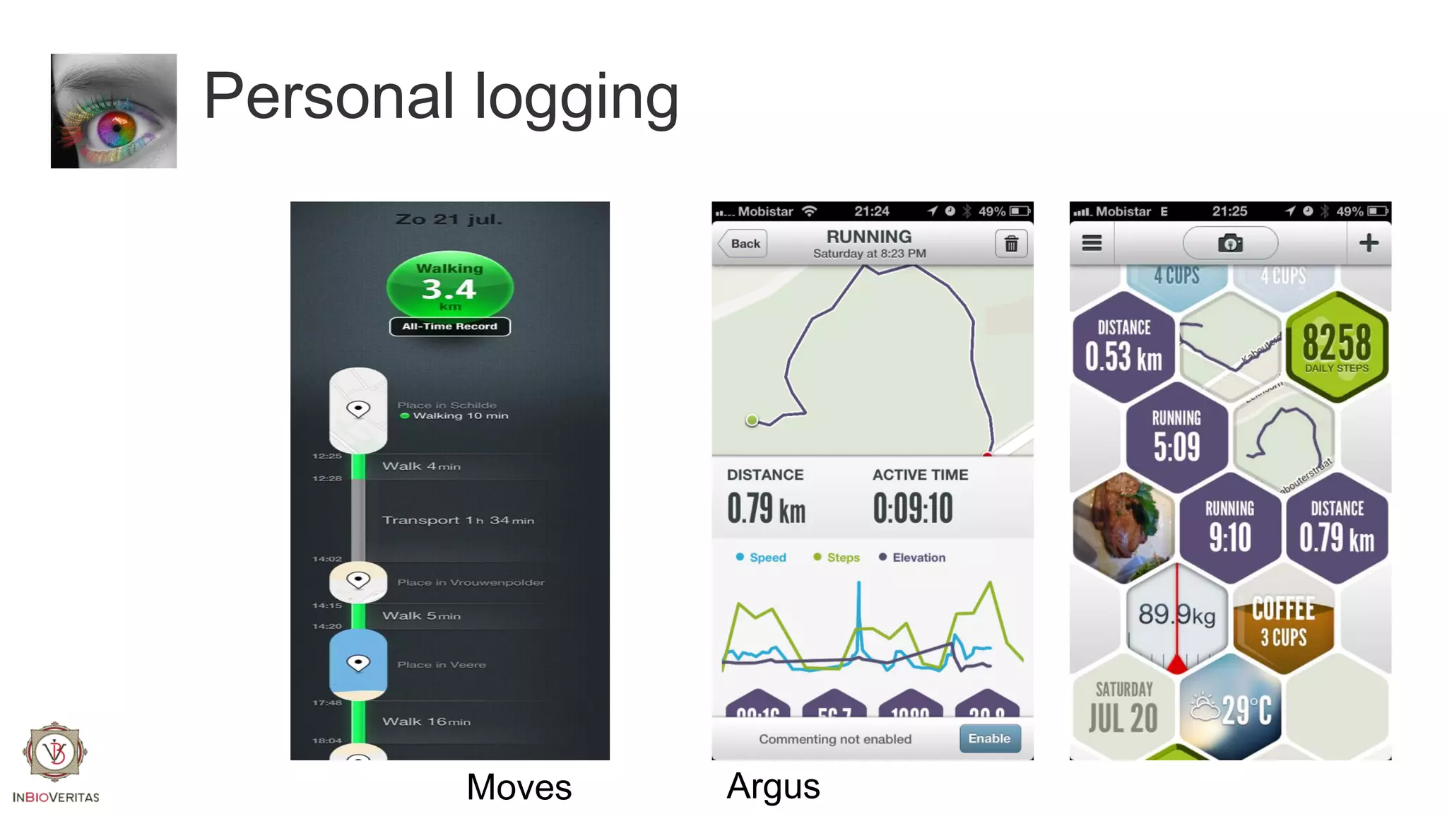 Personal logging

Moves

Argus

 