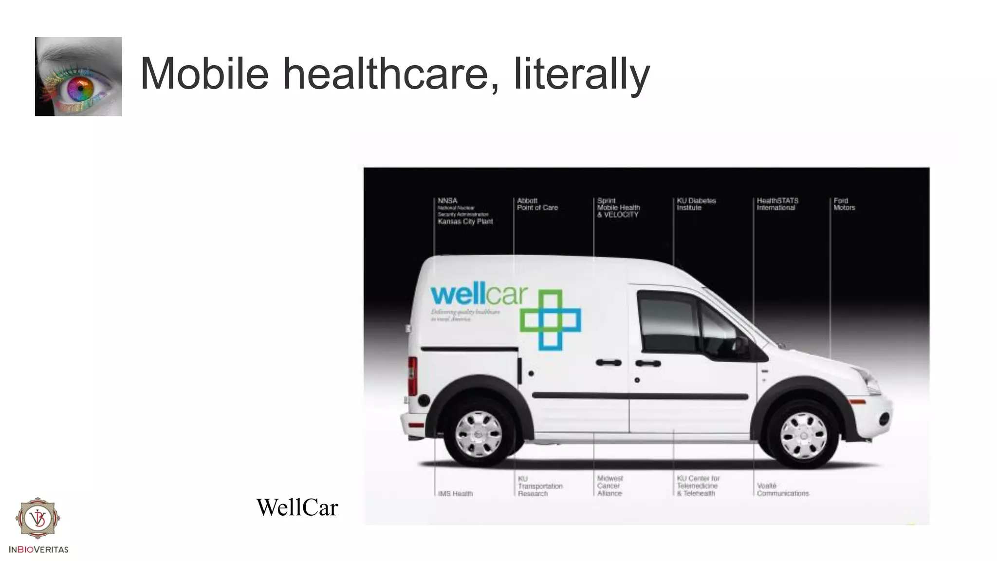 Mobile healthcare, literally

WellCar

 