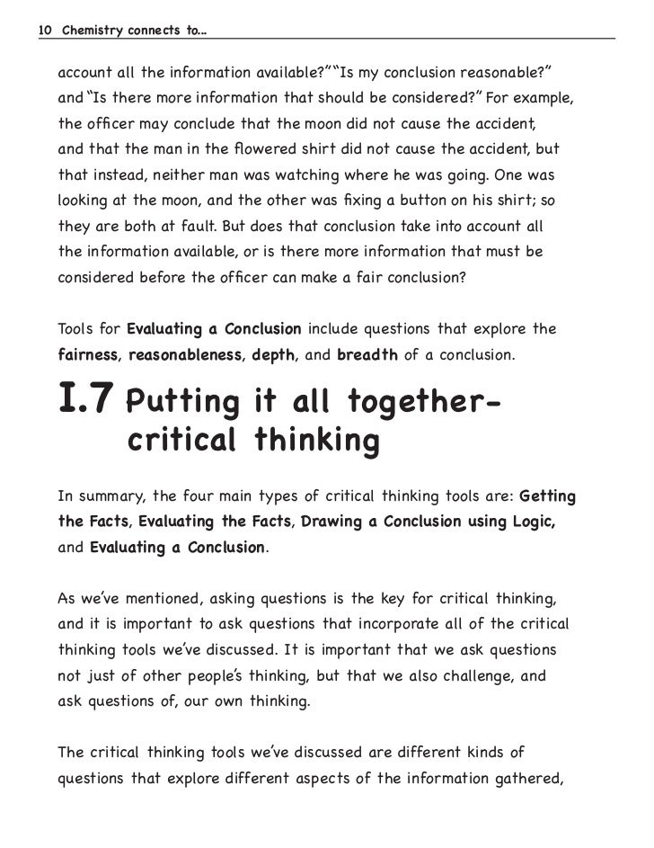 Conclusion of critical reading picture