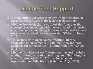 Library Software Liblime Koha | PPTX