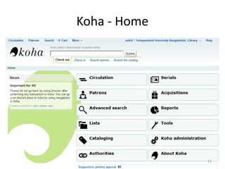 Why do you consider to adopt Koha Open Source Integrated Library System ...