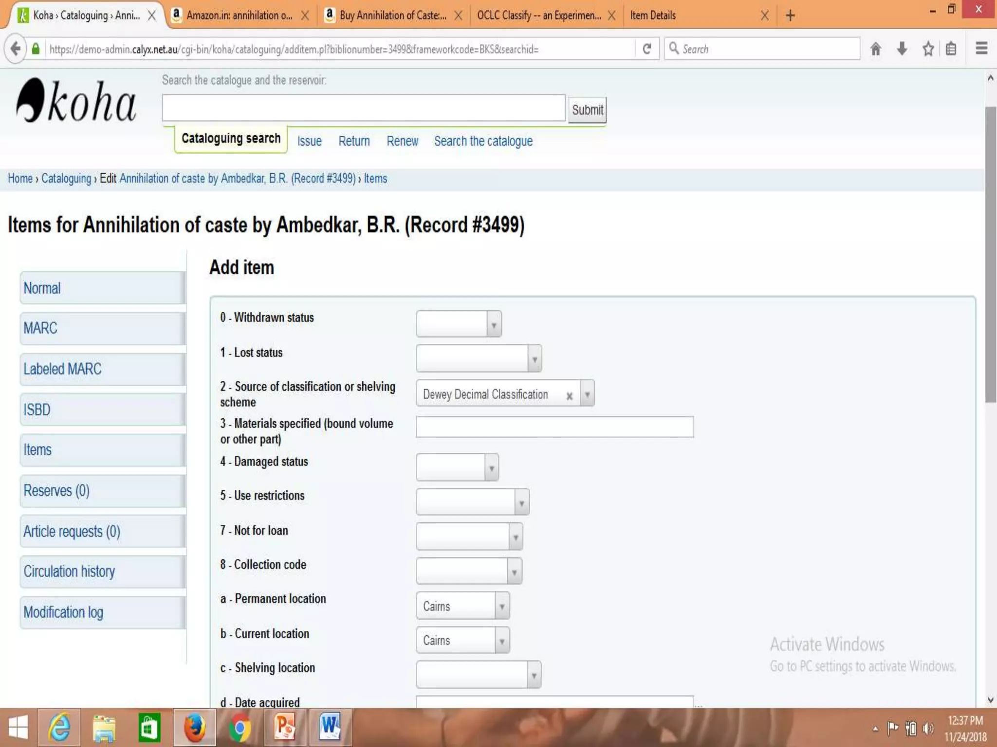 Koha Cataloguing Module PPTX