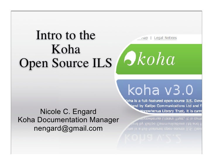 Koha library management software