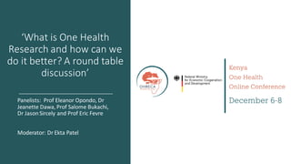 Welcome to the Kenya One Health Conference