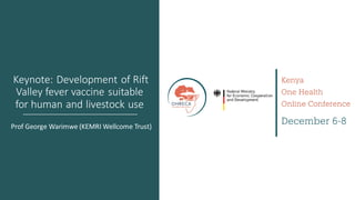 Welcome to the Kenya One Health Conference