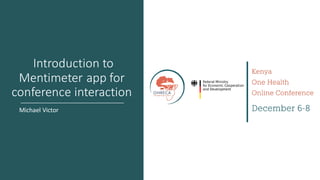 Welcome to the Kenya One Health Conference