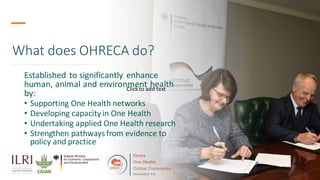 Welcome to the Kenya One Health Conference