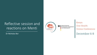 Welcome to the Kenya One Health Conference