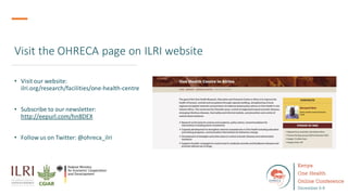 Welcome to the Kenya One Health Conference