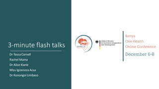 Welcome to the Kenya One Health Conference