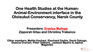 Welcome to the Kenya One Health Conference