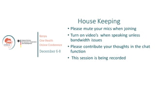 Welcome to the Kenya One Health Conference