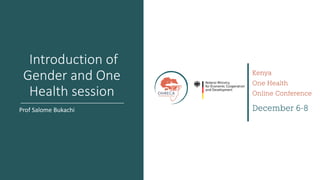 Welcome to the Kenya One Health Conference