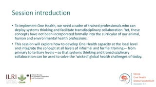 Welcome to the Kenya One Health Conference