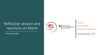 Welcome to the Kenya One Health Conference