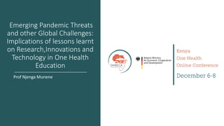 Welcome to the Kenya One Health Conference