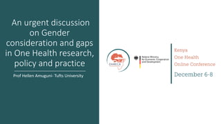 Welcome to the Kenya One Health Conference