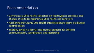 Welcome to the Kenya One Health Conference